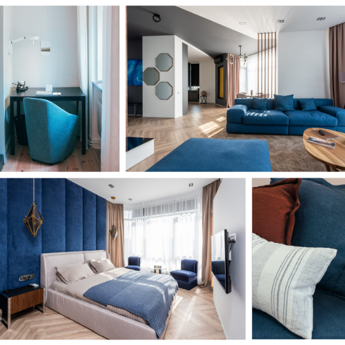 Dormitorios y salón — colección de acabados